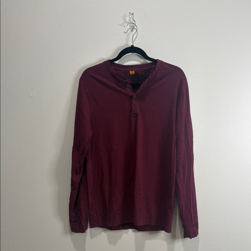 Tailor Vintage Burgundy Long Sleeve Tee